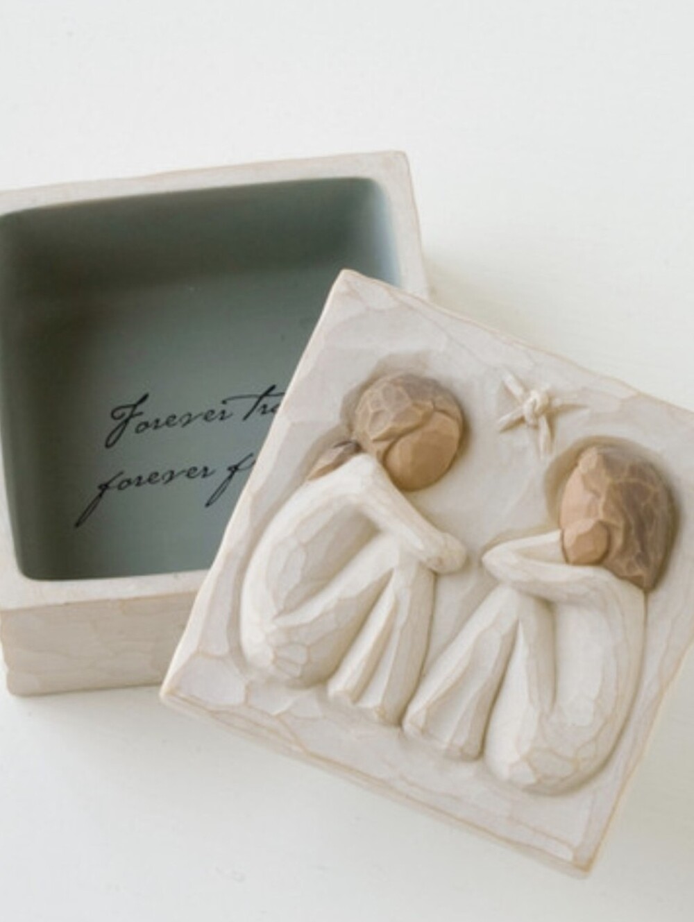 Willow Tree Figurine Trinket Box Friendship